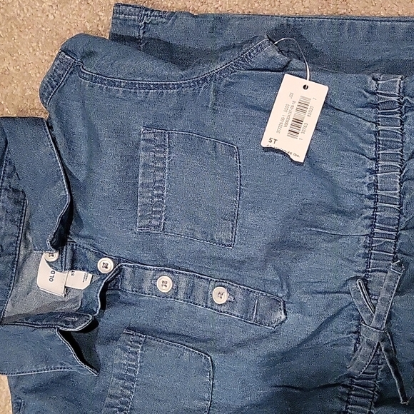 Girls 5T Jean shirt dress - Picture 6 of 6